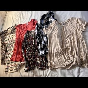 Lot of 7 Maternity Shirts